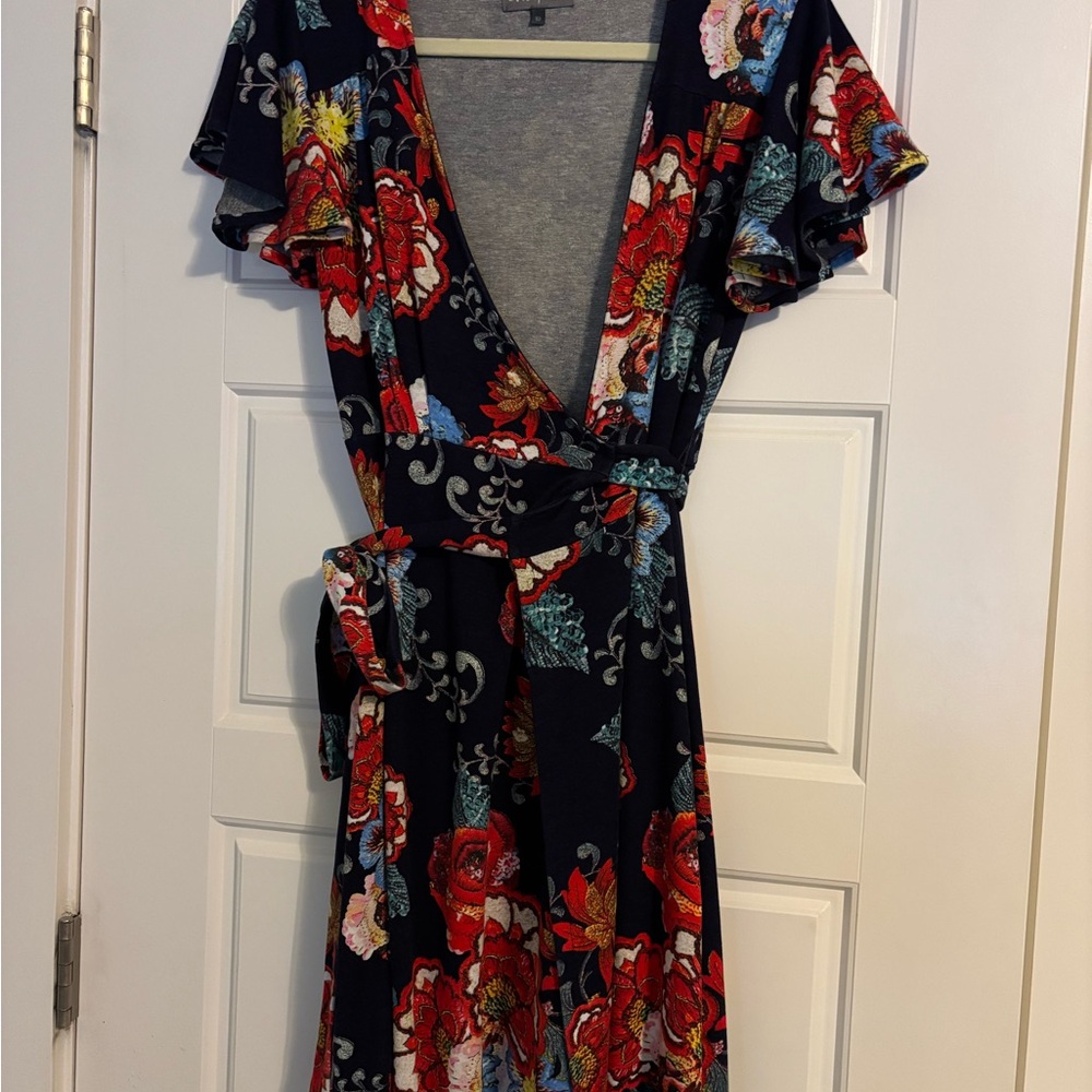 Eva Franco Jade Wrap Dress Czar Rose - Picture 2 of 2